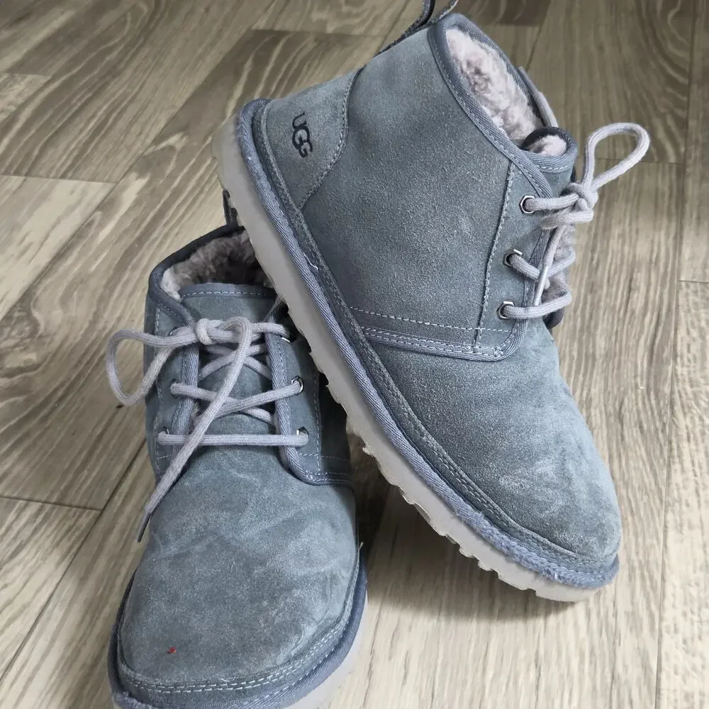 UGG Neumel Bleu Suede Lace Up Chukka Boots Men’s 10 3236
